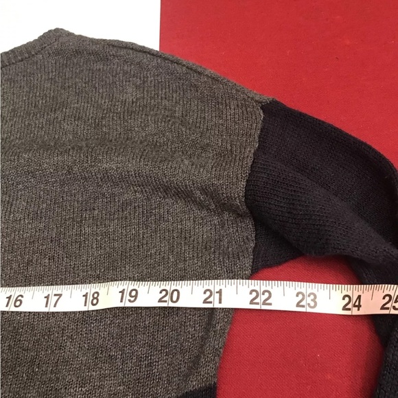 Calia navy BLUE GRAY long SWEATER Carrie Underwood Cotton Rayon Flowy Medium Med - Picture 8 of 10